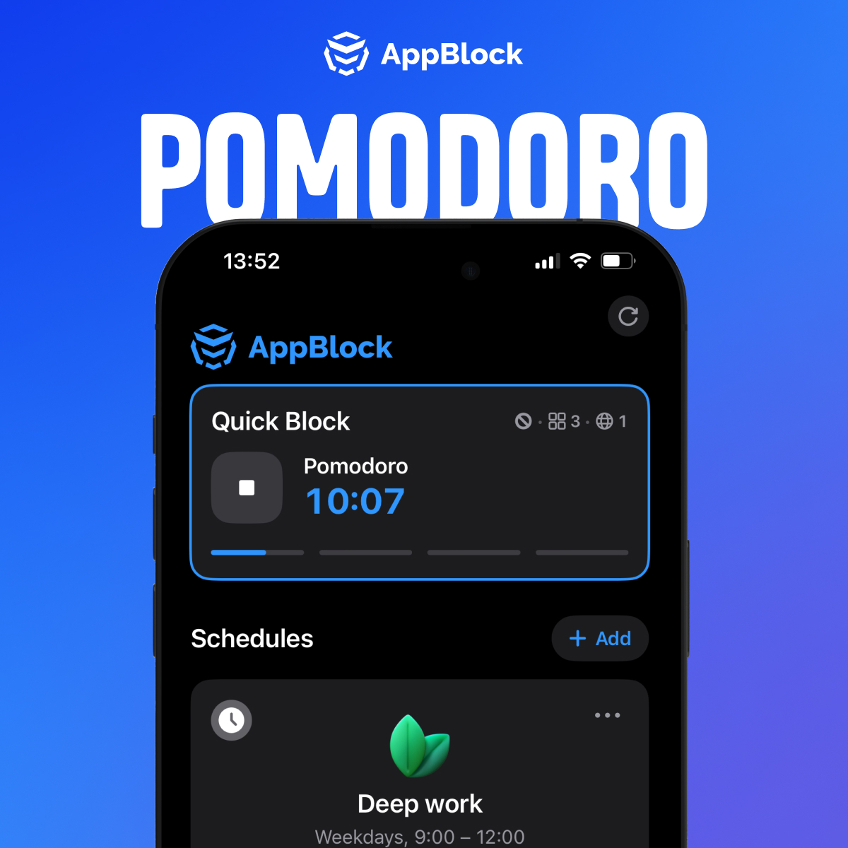 AppBlock má Pomodoro! Naše cesta k nové funkcionalitě